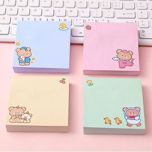 Kawaii papeterie bloc-notes Notes autocollantes bloc-notes cahier agenda planificateur autocollants mignon fournitures scolaires accessoires 80