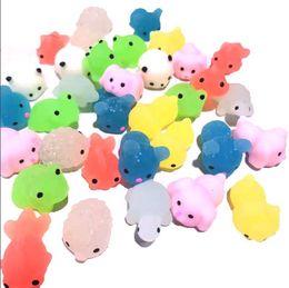 Kawaii Elástico Dinosaurio Juguetes Squishiest Mochi Squishy Animales Juguetes Estiramiento Squeeze Twist Alivio del Estrés Juguete para Niños Niños Niñas Favores de Fiesta Regalos de Cumpleaños 100PC