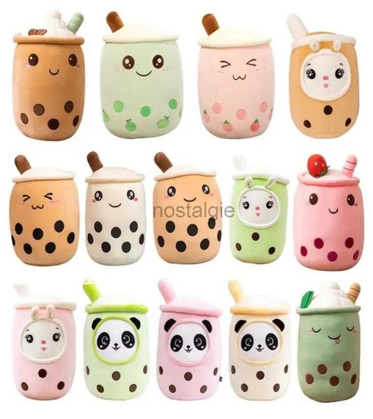 Kawaii Relleno Animales de peluche Tamaño pequeño Dibujos animados Burbuja Taza Peluche Juguetes Almohada suave Fresa Panda Leche Té Cojín Bebé Gif4494818 240307