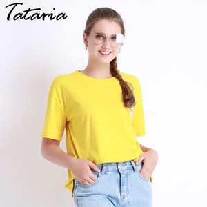 Kawaii T-shirt Femme À Manches Courtes Tops T-shirts Coton Femmes Girafe Imprimé T-shirt Poleras De Mujer Rayé Poche Tataria 210514