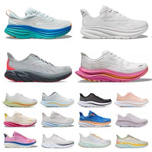 Kawana Pink Athletic Shoes Free People Bondi 8 Clifton 9 All Blacks White Mens Womens Big Taille 47 Sneakers sportifs Trainers de tennis randonnée à l'extérieur du jogging