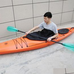Accesorios de kayak 100x53cm Black Waterproof Splash - Falda de prueba para cabina Kayaking Agua anti -Splash Delantal especial Drak9 Dhak9