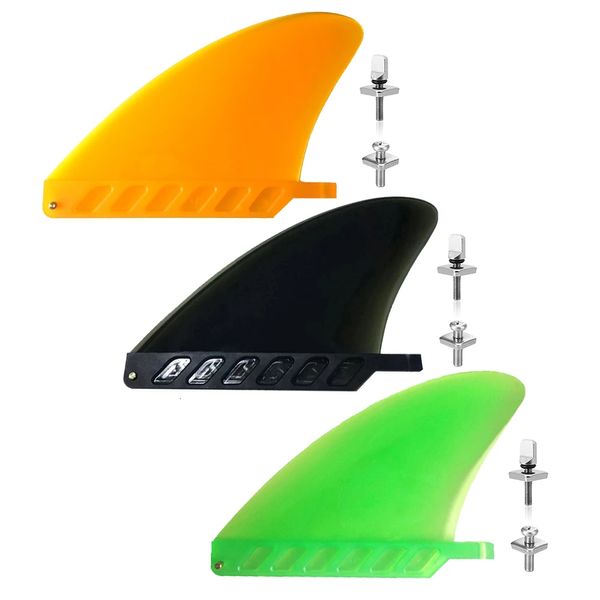 Accessoires de kayak 4,6 pouces Soft Flex Sup Center Fin Aileron d'eau blanc pour Air Sup Long Board Planche de surf Paddle Board gonflable Accessoires de surf 230726