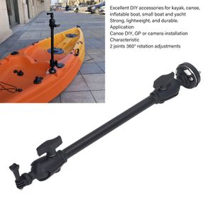 Accessoires de kayak Supports de caméra de sécurité de base de montage de caméra de canoë kayak réglables avec accessoires de support de caméra de bateau marin à long bras 230726