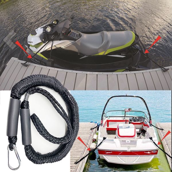 Kayak Accessoires Fish Finder Arrivées 4FT Kayak Bateau Corde D'amarrage Bateau Bungee Dock Lignes Pour Inflatabele Bateau De Pêche BOATJET SKIPONTOON Accessoires 230616