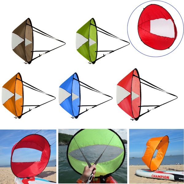 Accessoires de kayak Kayak pliable Wind Sail Kayak pliant Downwind Wind Paddle Voile SUP Paddle Board Voile Canoë Bateau gonflable SUP Accessoires 230726