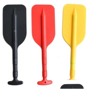 Accessoires de kayak N0Ha Telesco Pagaie de bateau en plastique Pliable Oar Jet Ski et Canoe Paddles Petite sécurité Drop Livraison Sports de plein air Otw5L