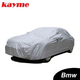 Kayme – housse de Protection solaire complète en polyester, anti-poussière, pour l'extérieur, l'intérieur, les UV, la neige, universelle, pour BMW H220425