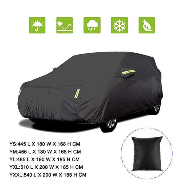 Kayme Universal Full Car Covers Outdoor UV Snow Resistant Sun Protection Cover Pour Suv Jeep Mpv WagonHKD230628