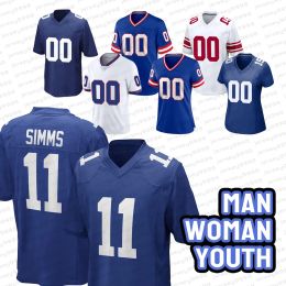 Kayvon Thibodeaux Brian Burns voetbaljersey Jalin Hyatt Deonte Banks Daniel Jones Dexter Lawrence Taylor Drew Lock Devin Ustomsingletary C Game Jersey