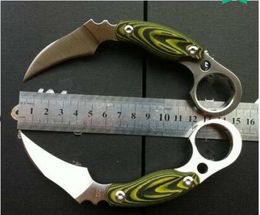Kazutoshi Tanabe Ghost Claw Couteau D2 Karambit Claw Claw Fixed Blade Cverse Hunting Survival Edc Tool Pocket Pocket Oflms Gift Countes A1171