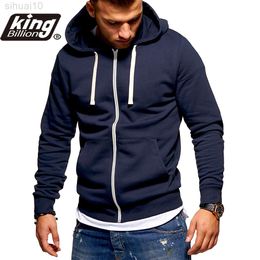 Kb Nieuwe Mannen Truien Sudaderas Rits Sudadera con capucha Hombre Suéter Effen Kleur Hombre Sudaderas con capucha Voor Mannelijke L220730