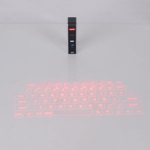 Envío gratuito KB320 Universal Bluetooth USB Teclado láser virtual Tamaño portátil Teclado de proyección Bluetooth para teléfono inteligente