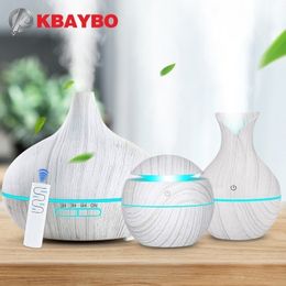 KBAYBO Aroma Humidificateur d'air Bois Diffuseur d'huiles essentielles Ultra cool Mist Maker pour Home Spa Mini Y200111