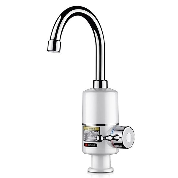 KBAYBO Robinet instantané sans réservoir Chauffe-eau Salle de bains / Cuisine 3000W Chauffe-eau instantané Robinet Chauffage de l'eau chaude LED Numérique T200424