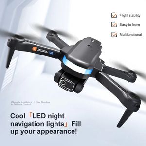 KBDFA nuevo V8 Mini Drone HD Cámara Dual sin escobillas posición de flujo óptico fotografía aérea RC plegable Quadcopter juguetes para niños