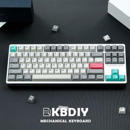 KBDiy GMK Keycap DYESUB PBT 9009 Modern DolchLight Retro Cherry Profile ISO Keycaps voor aangepast mechanisch toetsenbord 231228