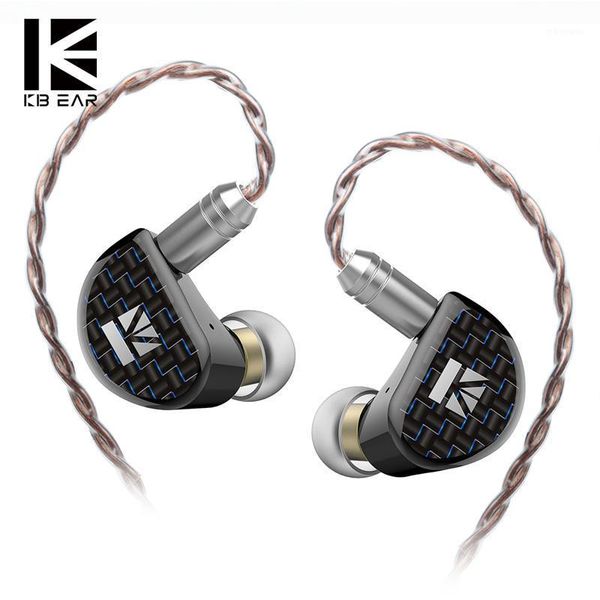Écouteurs écouteurs KBEAR Believe 9mm diaphragme en béryllium pur 1DD dans l'oreille écouteur avec 0.78mm plaqué or 2 broches 6N cuivre monocristallin