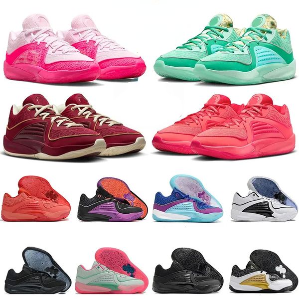 Kd 16 Tante Pearl Wanda Chaussures de basket-ball Designer Baskets École primaire Big Kids Hommes Femmes Chaussures de sport Ember Glow Noir Rose Jaune Vert Violet Prêt Jouer Kds NO BOX