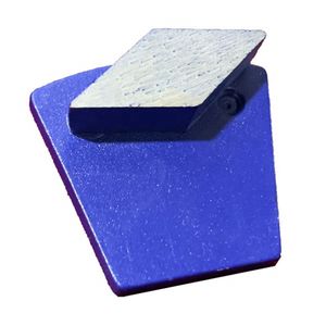 KD-P40 twee pins blank diamant slijpplaat metalen binding polijsten pads met rhombus segment voor beton en terrazzo vloer 9 stuks één set