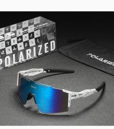 KDEAM Outdoor zonnebril gepolariseerd rijzonnebril uit één stuk winddicht zonnebril TR90 Ultra Light Sport KD0803