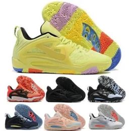 KDS KD 15 Kevin Durant Men Basketball schoenen EP React Yellow Royal Tint Mesh Nets Begin AimBot Light Lemon Twist 2022 Designer Trainers Sneakers Maat 46 US12