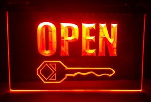 KE02 Open Keys Store Cutting Shop Bar Pub Club 3D borden LED Neon Licht teken Home Decor Crafts