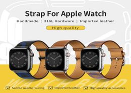 Kebitt High Quality Great Leather Single Tour I Band pour Apple 7 6 SE 5 4 3 STRAP 40MM 44MM 41MM 45MM H2204194350254