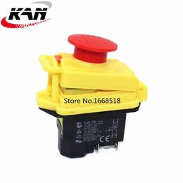 Kedu KJD17 GF Start Stop Switch NVR 2HP 16AWaterproof Magnetic Emergency Stop 4Pin No Volt Release Pushbutton Switch T200605