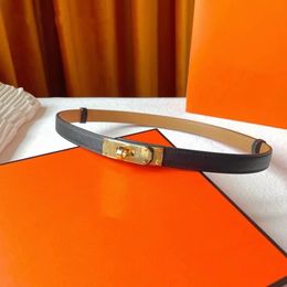 Keely ceintures ceinture de créateur pour femmes 18mm en cuir véritable femme ceinture mince ceinture ceinture robe ceintures décoratives mécanisme boucle avec boîte