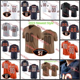 Keenan Allen D.J.Moore D'Andre Swift Football Jersey Eddie Jackson a cousu 24 Khalil Herbert 76 Teven Jenkins 85 Cole Kmet Jerseys