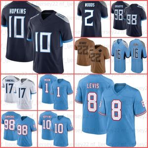 Will Levis Tony Pollard 18 Ridley Football Jersey Jeffery Simmons DeAndre Hopkins Warren Moon Treylon Burks Steve McNair Eddie George Colton Dowell Ryan