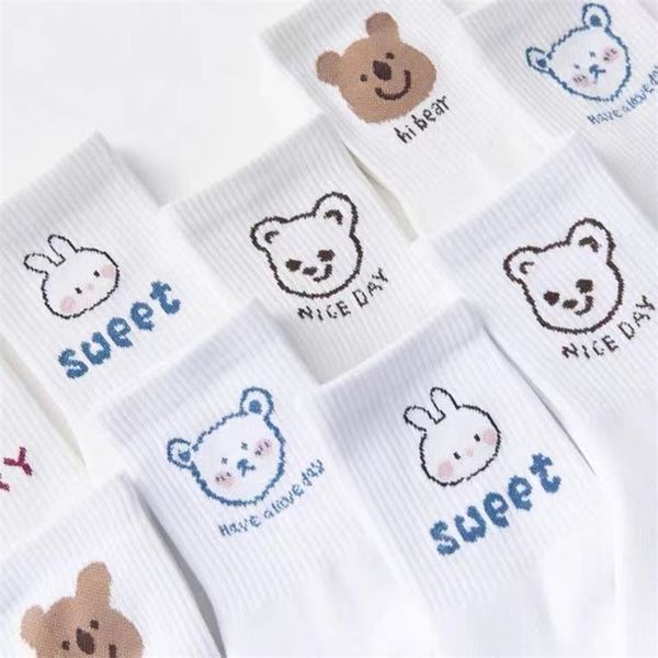 Gardez le rêve Harajuku chaussettes Kawaii chaussettes d'animaux dessin animé femme conception mignonne étudiant 211204