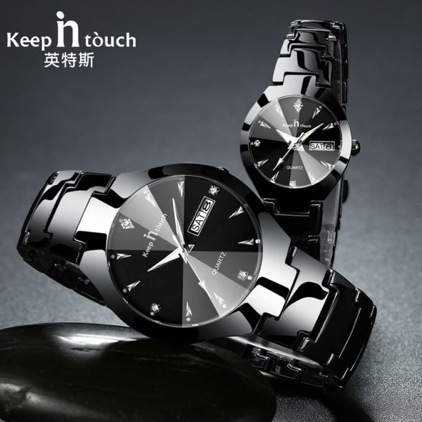 Keep in Touch Brand Luxury Lover Montres Quartz Calendrier Dress Women Women Men Watch Couples Wristwatch Relojes Hombre 2019 avec Box CJ1311B