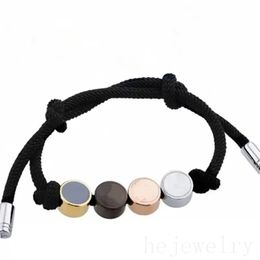Keep bracelet en cuir perle charms bracelets designer pour femme il tissé corde marron blanc lisse mens bracelet plaqué or boucle mode à la mode exquis