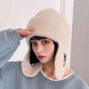 Houd Winter Aviator Trooper Fluwelen Warm Oor Flappen Russische Bomber Hat voor Dames Earflap Caps Winte