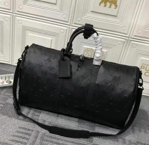 Keepall Duffel Sacs À Bagages Voyage Hommes Femmes 50CM Designer Duffle Luxe Mode Sport Fourre-tout Sacs À Main Épaule En Plein Air Grande Capacité Noir Packs Valise Sac