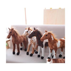 Souvenirs 3060Cm Simation Cheval En Peluche Jouets Mignon Personnel Animal Zèbre Poupée Doux Réaliste Jouet Enfants Cadeau D'anniversaire Décoration De La Maison 402 Dhgot