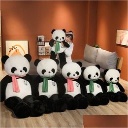 Souvenirs 95Cm Mignon Bébé Grand Nt Écharpe Panda Ours En Peluche Animal En Peluche Poupée Animaux Jouet Oreiller Dessin Animé Kawaills Filles Amant Cadeaux 232 Dhws1