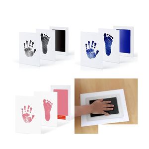 Keepsakes Baby Footprint Handafdruk Afdruksets FL Moon Infant Wash Stamp Pad Ink Beveiligingsomgeving Bescherming Familie Souvenirs 6 DHM9Z