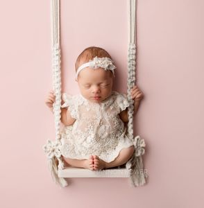 Keepsakes Baby Swing born P ography Props Wooden Chair Babies Furniture Infants P o Shooting Prop Accessories Fotografia 230504