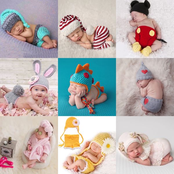 Souvenirs né bébé costume né bébé filles garçons Crochet tricot Costume Pographie Prop tenues bébé vêtements vêtements pour bébés 230626