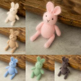 Keepsakes geboren Pography Props Bunny Doll Break Mohair Cartoon Rabbit Doll Toy Fotografia Accessory Studio Shoots PO Props 230526