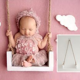 Keepsakes geboren Pography Props Pictures Swingstoelen met prachtige bloem Vine Baby Po Studio Shoot Po Studio Equipment 230526