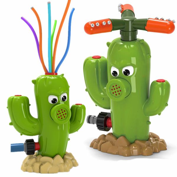 Souvenirs Cactus Arroseur En Plein Air Pulvérisation D'eau Jouet Jardin Jardin Jouets D'été Cour Dessin Animé Splash Bébé Bain pour Enfants 230801