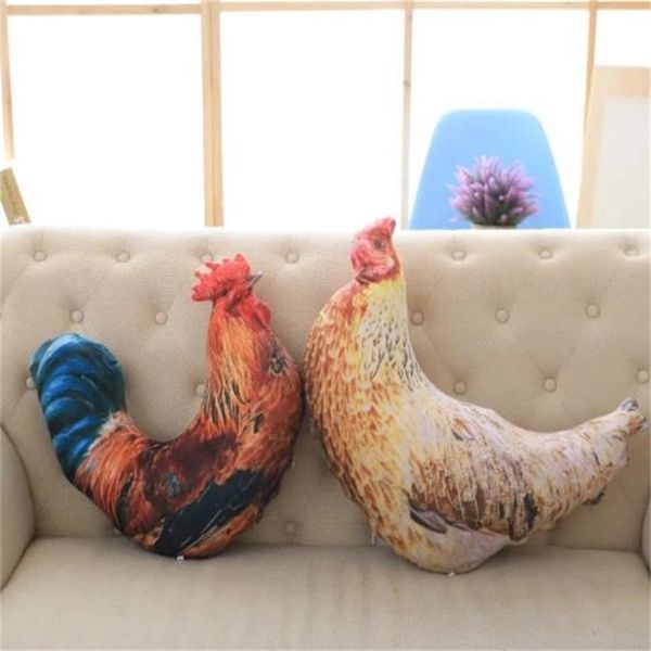 Recuerdos Juguetes de peluche creativos para niños Relleno Muñeca de pollo grande Lindo juguete suave Almohada para dormir Juguete Pollo Gallina Cojín 2644 E3