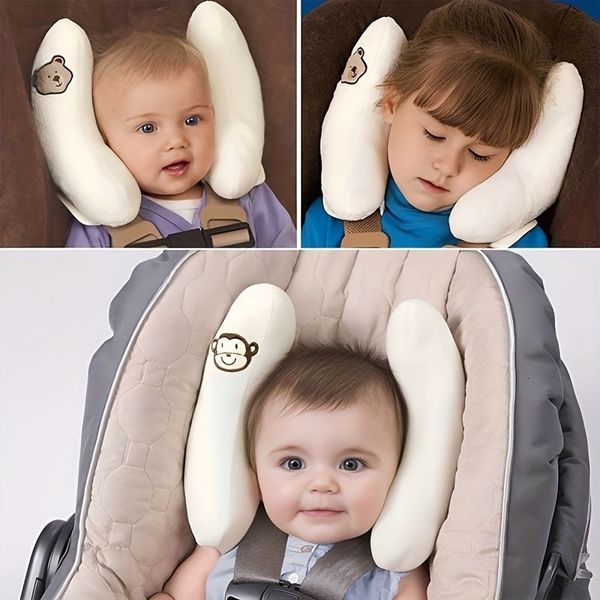 Souvenirs infantile poussette cou oreiller banane siège tête protecteur bébé sommeil soutien dessin animé fleur 231204
