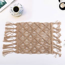 Herinneringen Jute Jute Deken geboren Pography Macrame Prop Twine Gelaagdheid Gebreide Posing Layer Baby Fotoshooting Rug 230801