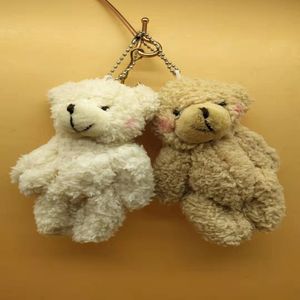 Recuerdos Kawaii Pequeños osos de peluche articulados Peluche de peluche con cadena 12 CM Juguete Oso de peluche Mini oso Ted Osos Juguetes de peluche Regalos Regalo de Navidad 2348 E3