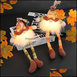 Souvenirs poupée sans visage à longues jambes automne fête lumineuse érable Le Mxhome Dhbt6